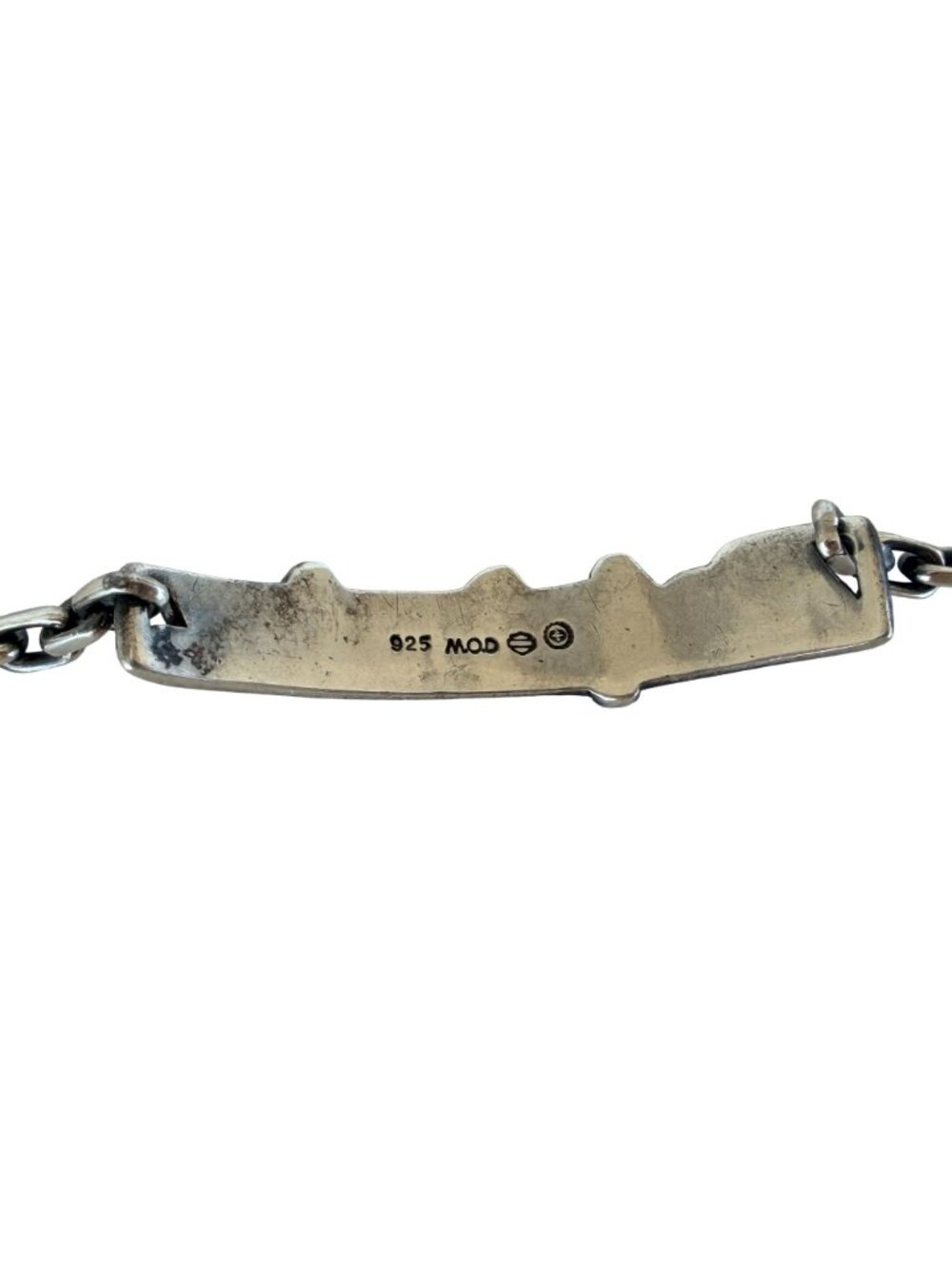 Vintage Harley-Davidson Name 925 Sterling Silver Logo Chain Bracelet 19g - Picture 6 of 7
